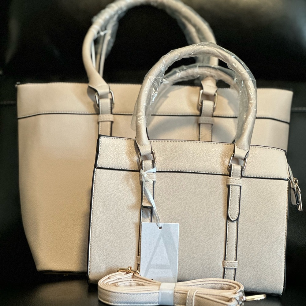 Bundle of tan purses